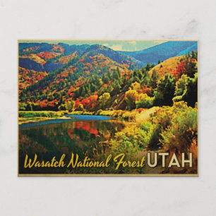 Utah Wasatch National Forest Postcard