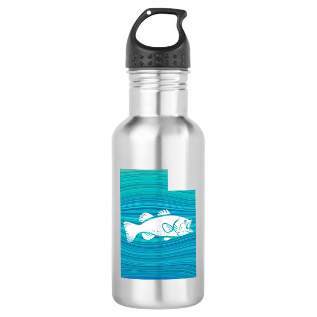 Utah Wave Fishing 532 Ml Water Bottle (Front)