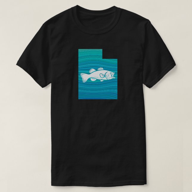 Utah Wave Fishing T-Shirt (Design Front)