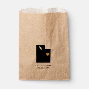 Utah Wedding Favour Treat Sacks, Gift Bags