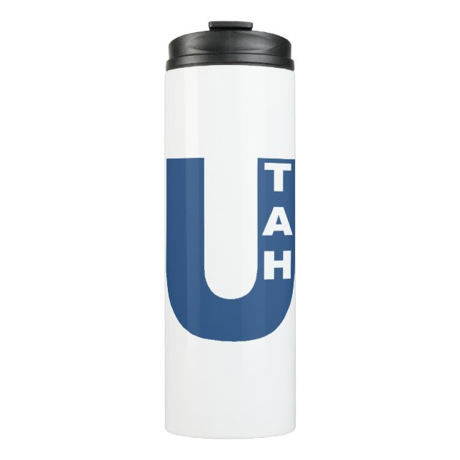 UTAH white insulated bottle (Front)