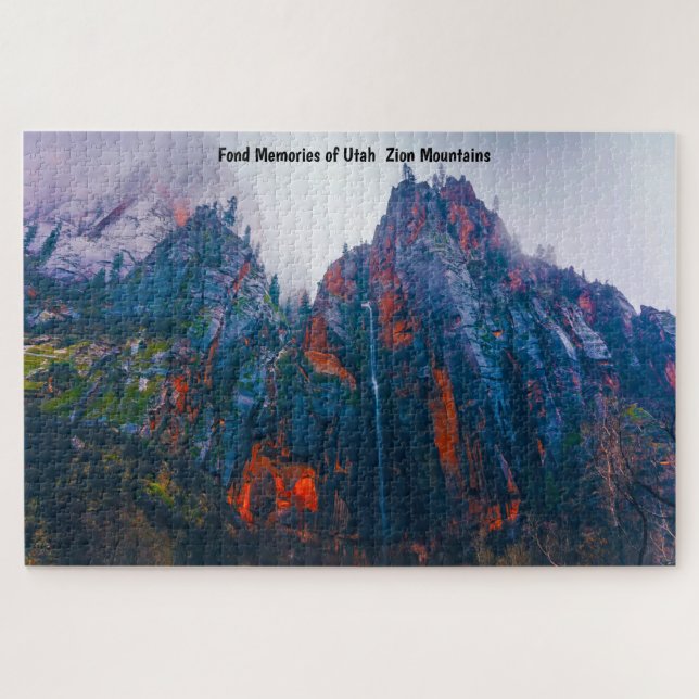 Utah Zion Mountains. Jigsaw Puzzle (Horizontal)