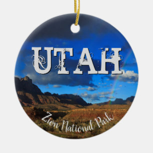 Utah Zion National Park Ceramic Tree Decoration