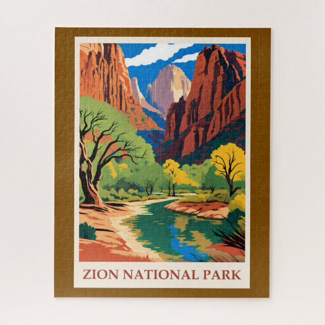 Utah - Zion National Park Jigsaw Puzzle (Vertical)