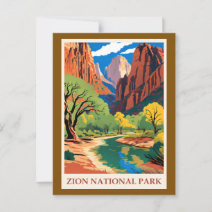 Utah - Zion National Park Postcard