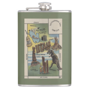 UtahDepictions of Sites to See in UtahUtah Hip Flask