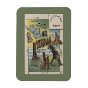 UtahDepictions of Sites to See in UtahUtah Magnet