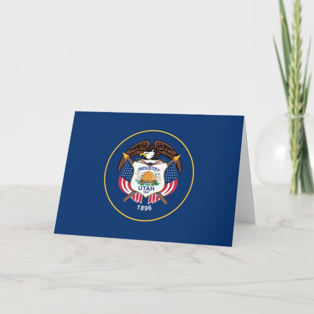 Utahn Flag, Flag of Utah Card (Front)