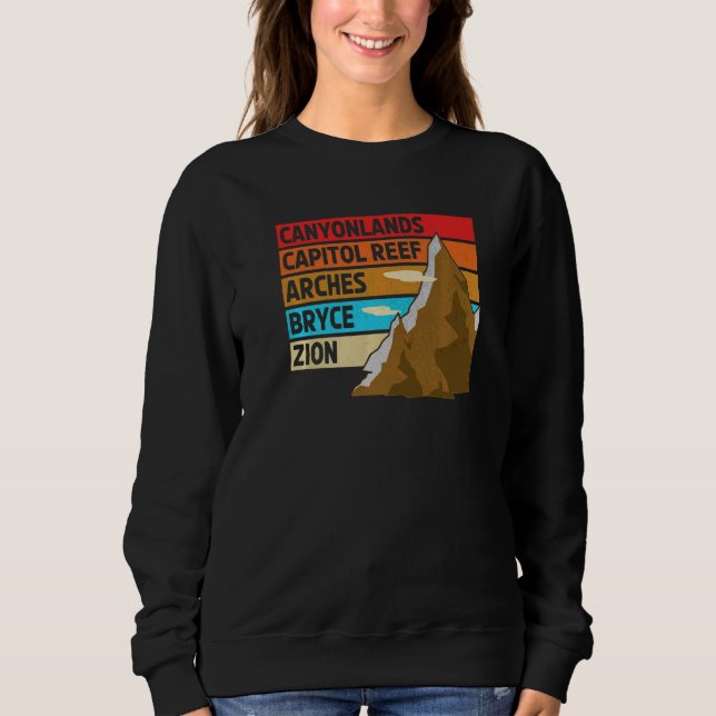 Utahs The Mighty Five National Parks Sweatshirt (Front)