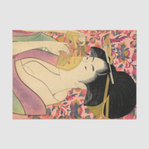 Utamaro: Kushi (Comb). Tissue Paper