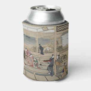 Utamaro’s art custom monogram can cooler