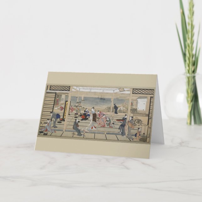 Utamaro’s Japanese Art greeting card (Front)