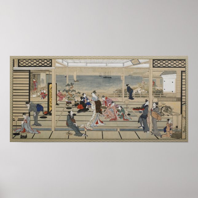 Utamaro’s Japanese Art poster (Front)