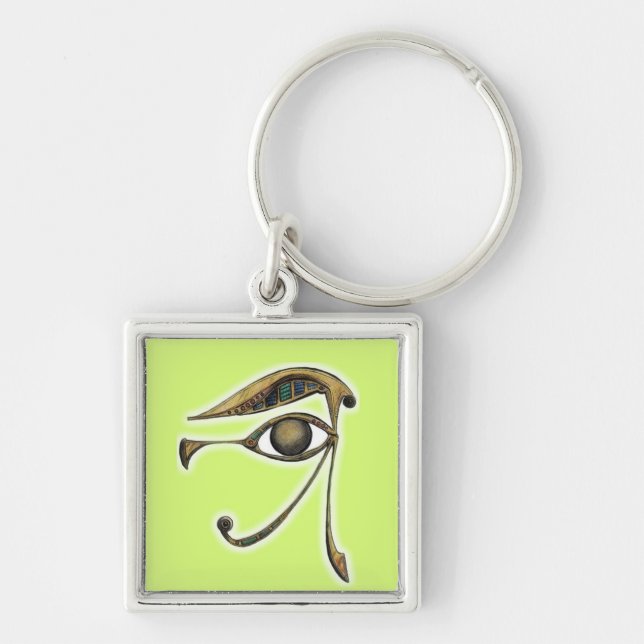 Utchat - Amulet of Protection Key Ring (Front)