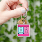 Ute periodic table name keyring (Hand)
