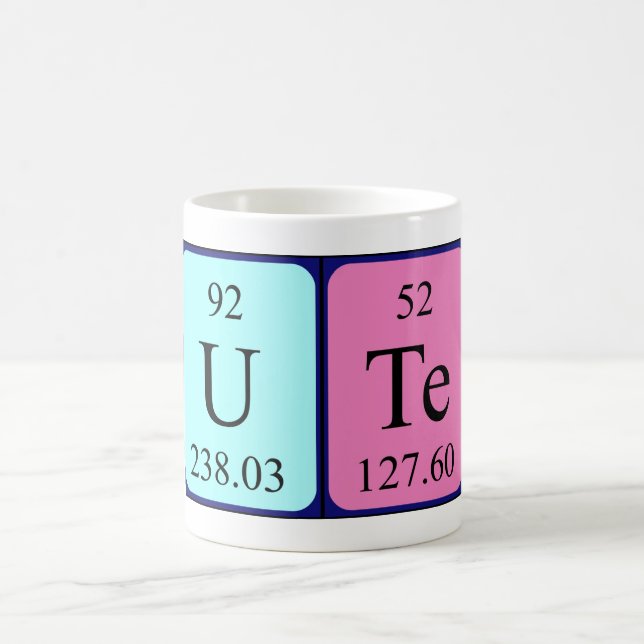 Ute periodic table name mug (Center)