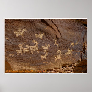 Ute Petroglyphs Poster