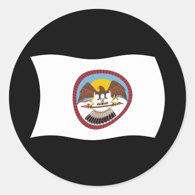 Ute Tribe Flag Sticker (Front)