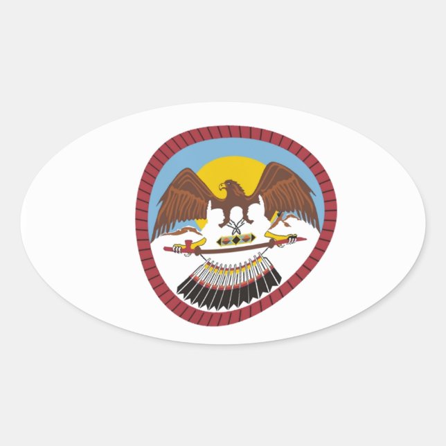 Ute Tribe Flag Sticker (Front)