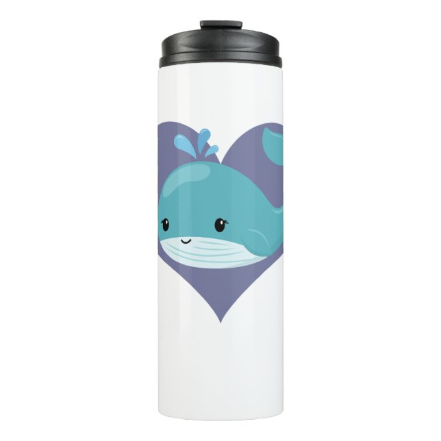 ute Whale Thermal Tumbler (Front)