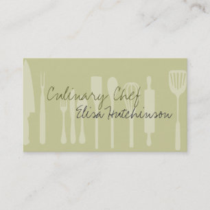 Utensil Culinary Chef Business Cards