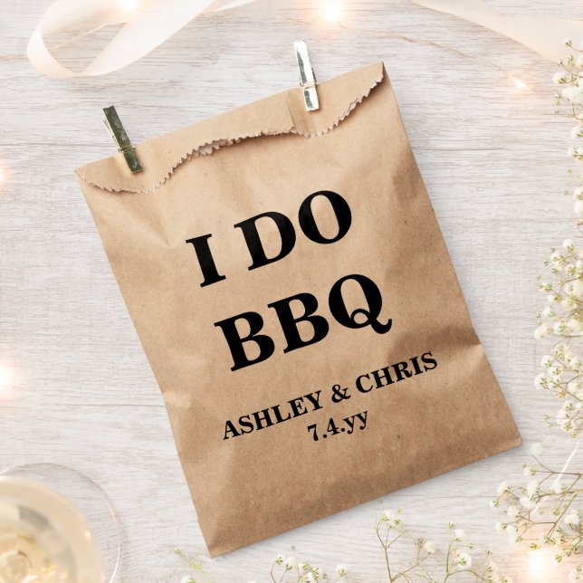 Utensil Holders for Wedding Barbeque I Do BBQ Barn Favour Bags (Clipped)