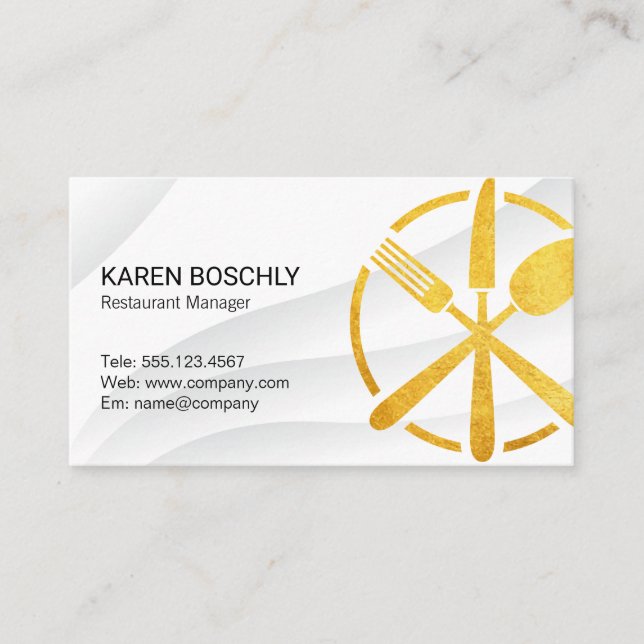 utensils business card (Front)