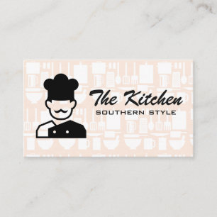 Utensils Restaurant   Chef Logo Business Card