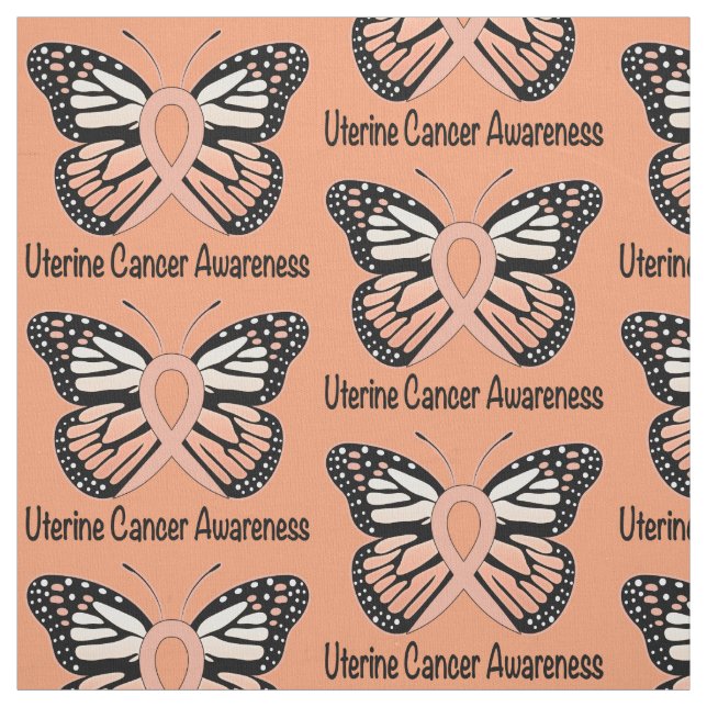 Uterine Cancer Awareness Fabric (Swatch)