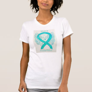 Uterine Cancer Awareness Ribbon Angel Shirt