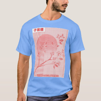 Uterine Cancer Awareness Sakura Cherry Blossom  T-Shirt
