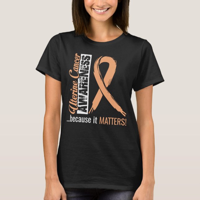 Uterine Cancer Awareness T-Shirt Gift Idea (Front)