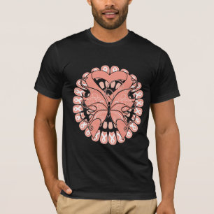 Uterine Cancer Butterfly Circle of Ribbons T-Shirt