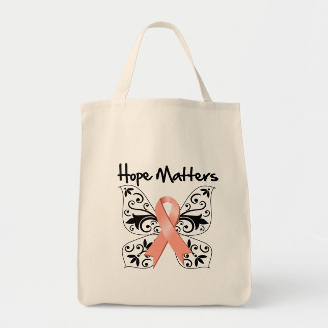 Uterine Cancer Hope Matters Tote Bag (Front)