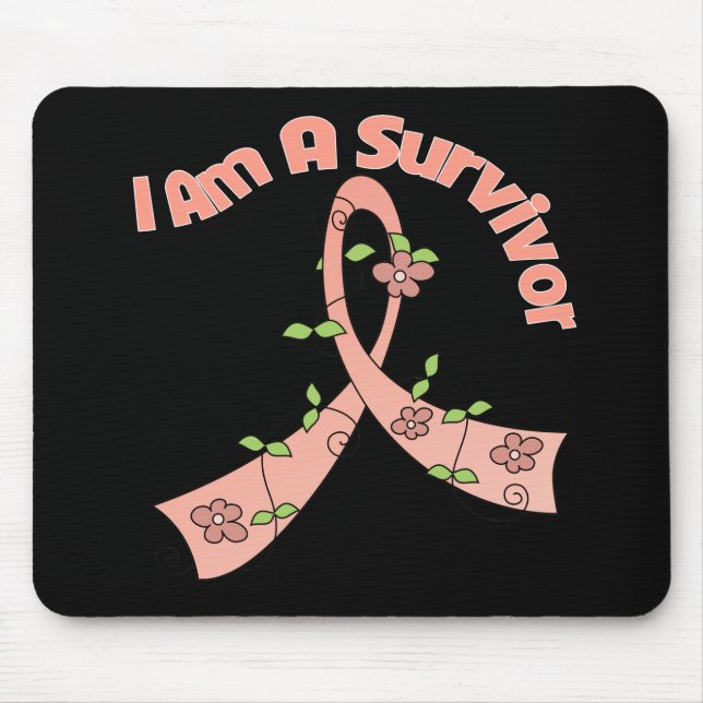 Uterine Cancer I Am A Survivor Mouse Mat (Front)