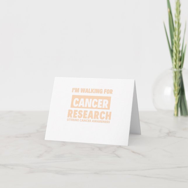 UTERINE CANCER RESEARCH AWARENESS THANK YOU CARD (Front)