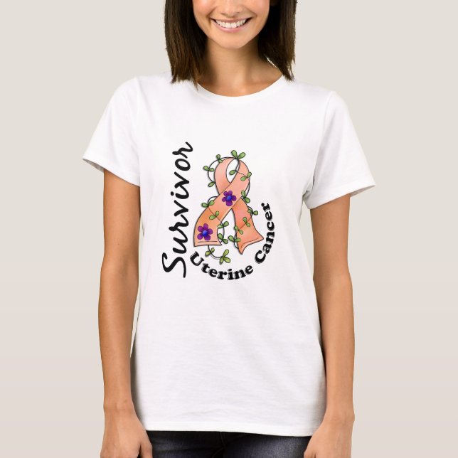 Uterine Cancer Survivor 15 T-Shirt (Front)