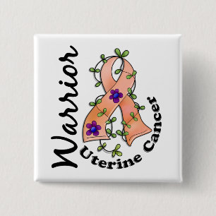 Uterine Cancer Warrior 15 15 Cm Square Badge