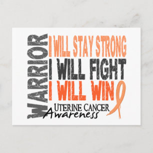 Uterine Cancer Warrior Postcard