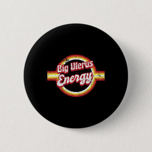 Uterus Energy Retro Feminist Woman's 6 Cm Round Badge