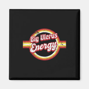 Uterus Energy Retro Feminist Woman's Magnet