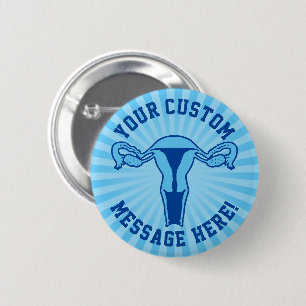 Uterus Graphic + Custom Text Button