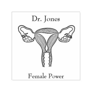 Uterus, Human Organs Self Inking Rubber Stamp