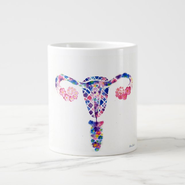 Uterus Large Coffee Mug (Front)