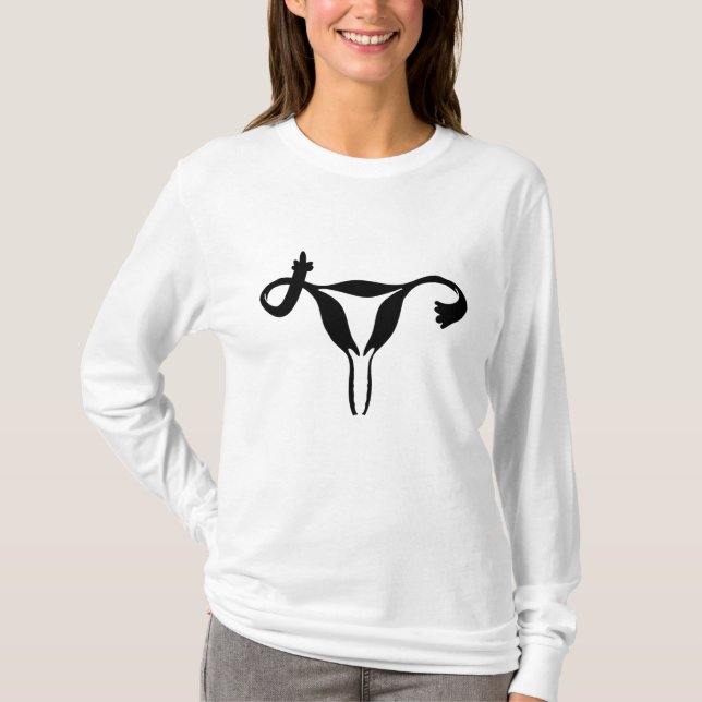 Uterus Pro Choice Image Protect Reproductive Right T-Shirt (Front)