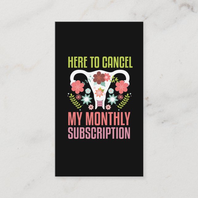 Uterus Removal Surgery support Hysterectomy Business Card (Front)
