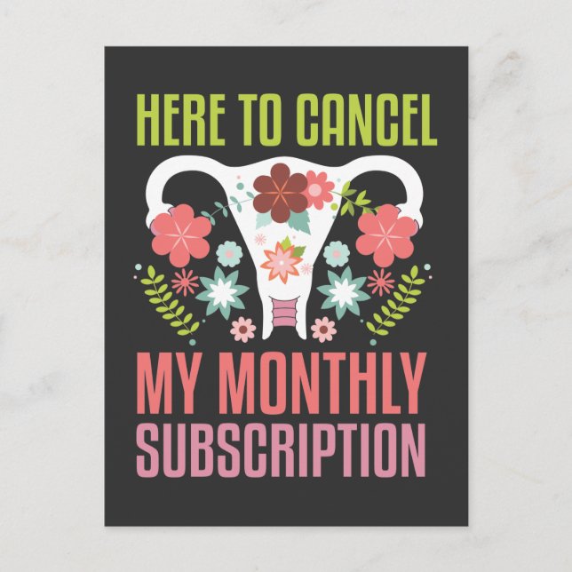 Uterus Removal Surgery support Hysterectomy Postcard (Front)