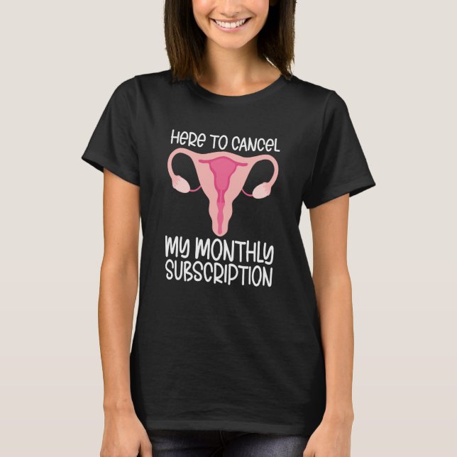 Uterus Support Hysterectomy Recovery Products Ovar T-Shirt (Front)
