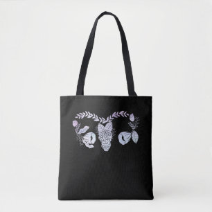 Uterus Surgery Female Floral Hysterectomy Get Well Tote Bag