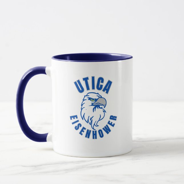 Utica Eisenhower High School Michigan Coffee Mug (Left)